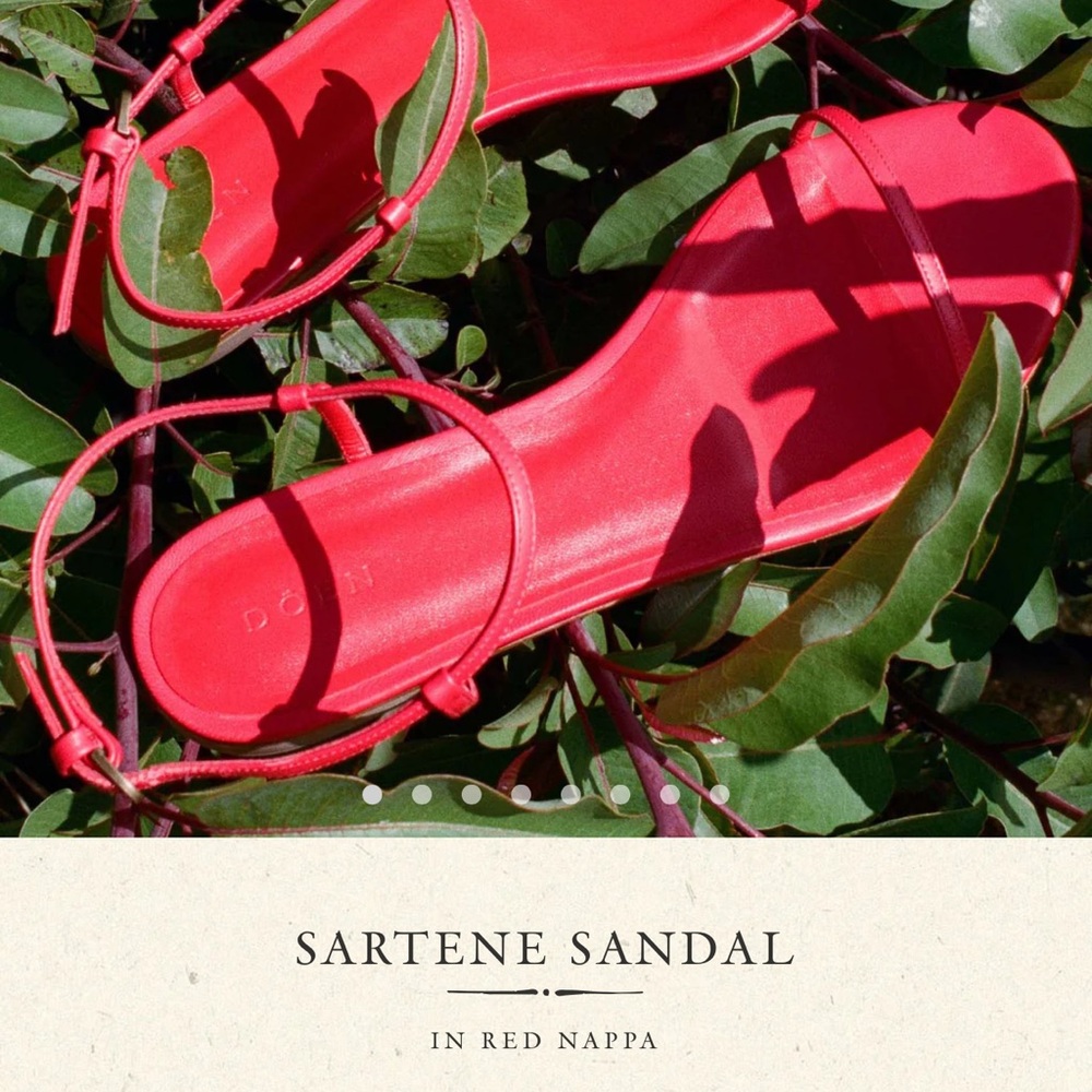 Doen Sartene Sandals Red Nappa 39